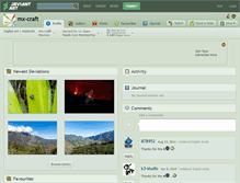 Tablet Screenshot of mx-craft.deviantart.com
