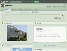 Tablet Screenshot of buddybaby.deviantart.com