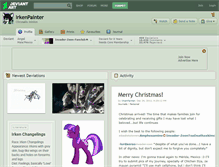 Tablet Screenshot of irkenpainter.deviantart.com