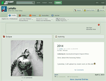 Tablet Screenshot of laharo.deviantart.com