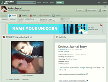 Tablet Screenshot of ambrohexal.deviantart.com