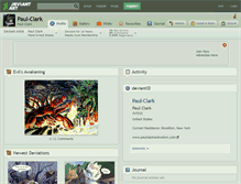 Tablet Screenshot of paul-clark.deviantart.com