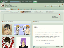 Tablet Screenshot of enox-chan.deviantart.com