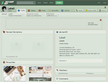 Tablet Screenshot of lahali.deviantart.com