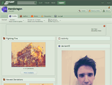 Tablet Screenshot of mandoragon.deviantart.com