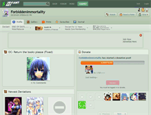 Tablet Screenshot of forbiddenimmortality.deviantart.com