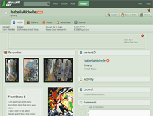 Tablet Screenshot of isabellamichelle.deviantart.com