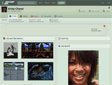 Tablet Screenshot of kristy-chanel.deviantart.com