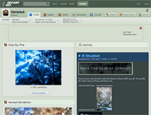 Tablet Screenshot of geneaut.deviantart.com