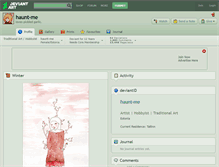 Tablet Screenshot of haunt-me.deviantart.com