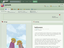 Tablet Screenshot of caelcestis.deviantart.com