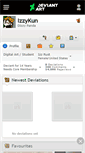 Mobile Screenshot of izzykun.deviantart.com