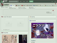 Tablet Screenshot of izzykun.deviantart.com