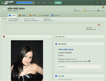 Tablet Screenshot of odin-statt-jesus.deviantart.com
