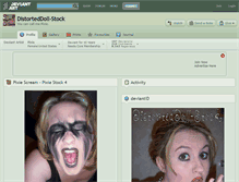Tablet Screenshot of distorteddoll-stock.deviantart.com