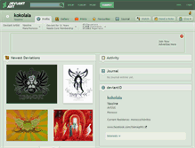 Tablet Screenshot of kokolala.deviantart.com