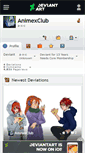 Mobile Screenshot of animexclub.deviantart.com
