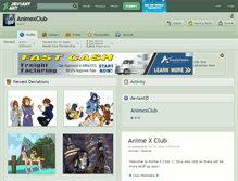 Tablet Screenshot of animexclub.deviantart.com