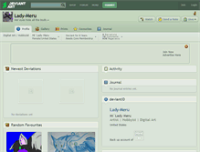 Tablet Screenshot of lady-meru.deviantart.com