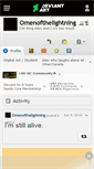 Mobile Screenshot of omenofthelightning.deviantart.com