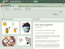 Tablet Screenshot of nick-rees.deviantart.com