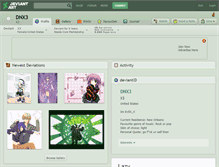 Tablet Screenshot of dnx3.deviantart.com