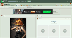 Desktop Screenshot of catfightfan.deviantart.com