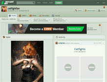 Tablet Screenshot of catfightfan.deviantart.com
