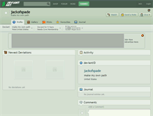 Tablet Screenshot of jackofspade.deviantart.com