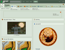 Tablet Screenshot of forlork.deviantart.com