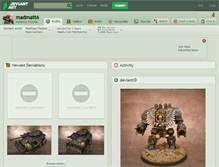 Tablet Screenshot of madmatt6.deviantart.com