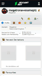 Mobile Screenshot of megatronawesomeplz.deviantart.com