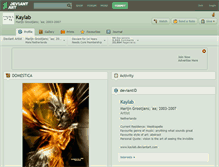 Tablet Screenshot of kaylab.deviantart.com