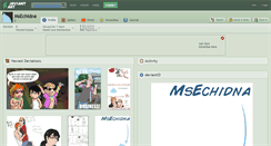 Desktop Screenshot of msechidna.deviantart.com