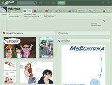 Tablet Screenshot of msechidna.deviantart.com