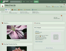 Tablet Screenshot of fallen-from-sin.deviantart.com