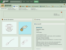 Tablet Screenshot of greenscar.deviantart.com