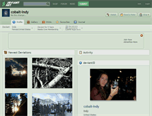 Tablet Screenshot of cobalt-indy.deviantart.com