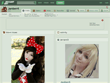 Tablet Screenshot of jamberrii.deviantart.com