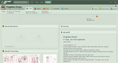 Desktop Screenshot of forgotten-dream.deviantart.com
