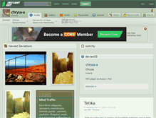 Tablet Screenshot of chrysa-a.deviantart.com