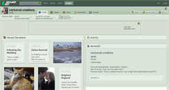 Desktop Screenshot of nocturnal-creations.deviantart.com