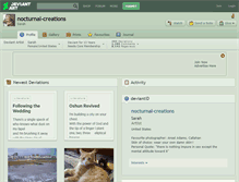 Tablet Screenshot of nocturnal-creations.deviantart.com