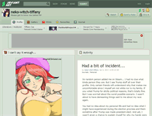 Tablet Screenshot of neko-witch-tiffany.deviantart.com