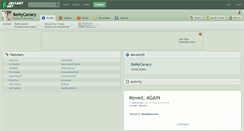 Desktop Screenshot of bemycanary.deviantart.com