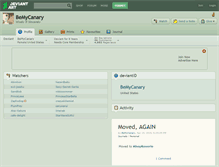 Tablet Screenshot of bemycanary.deviantart.com