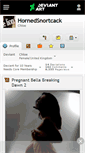 Mobile Screenshot of hornedsnortcack.deviantart.com