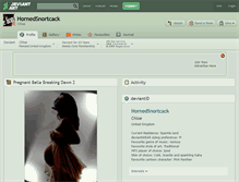 Tablet Screenshot of hornedsnortcack.deviantart.com