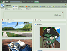 Tablet Screenshot of frost640.deviantart.com