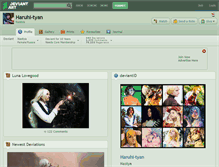 Tablet Screenshot of haruhi-tyan.deviantart.com